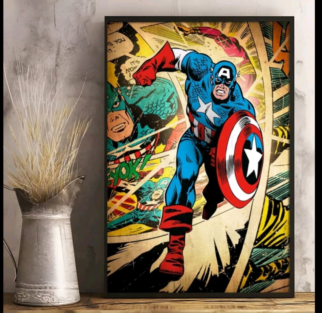 キャプテン・アメリカ F | Wall Art