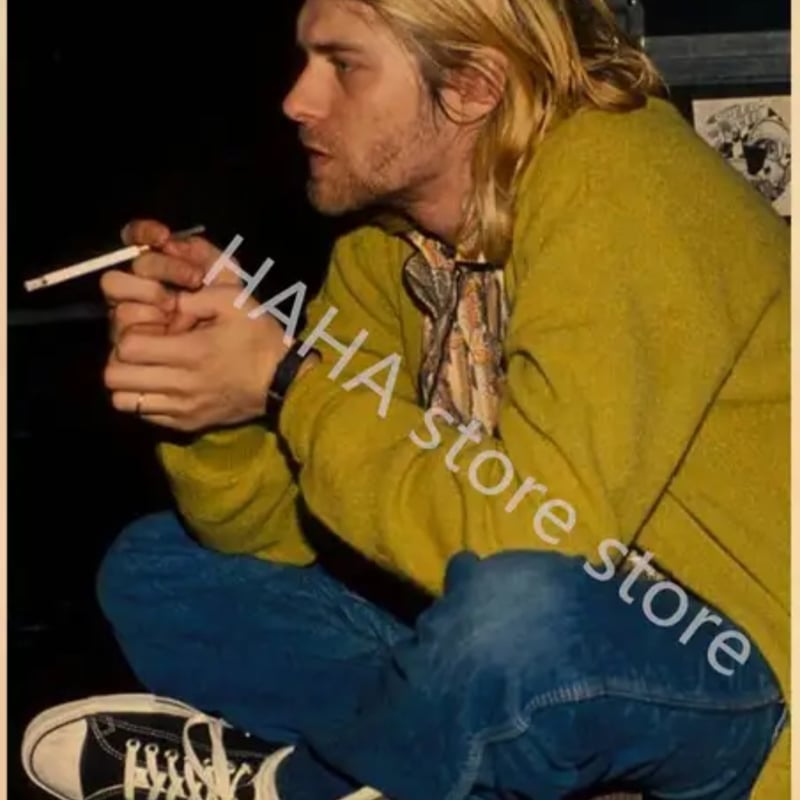 【額縁付き】A2 ポスター  Cobain カートコバーン タバコ 額縁付き】A2 ポスター Cobain カートコバーン タバコ 額縁付き