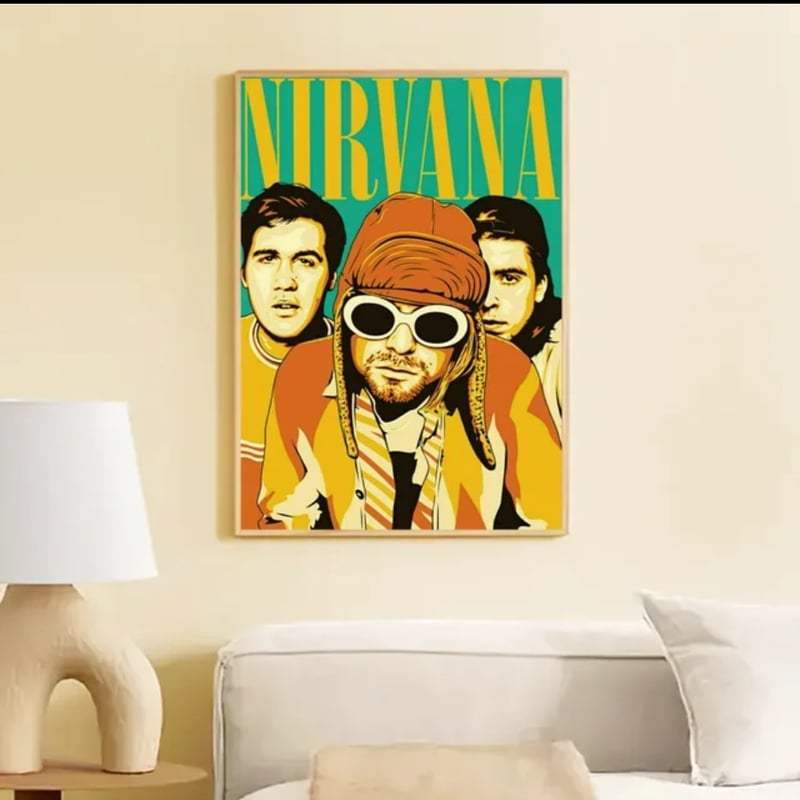 【激レア】NIRVANA シルク刷りポスター 激レア】NIRVANA シルク刷りポスター