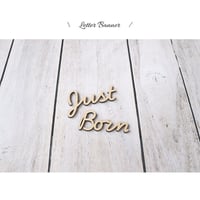 Just Born木製レターバナー（小）