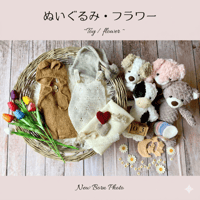 ニューボーンフォトレンタルセット【ぬいぐるみ・フラワーセット】