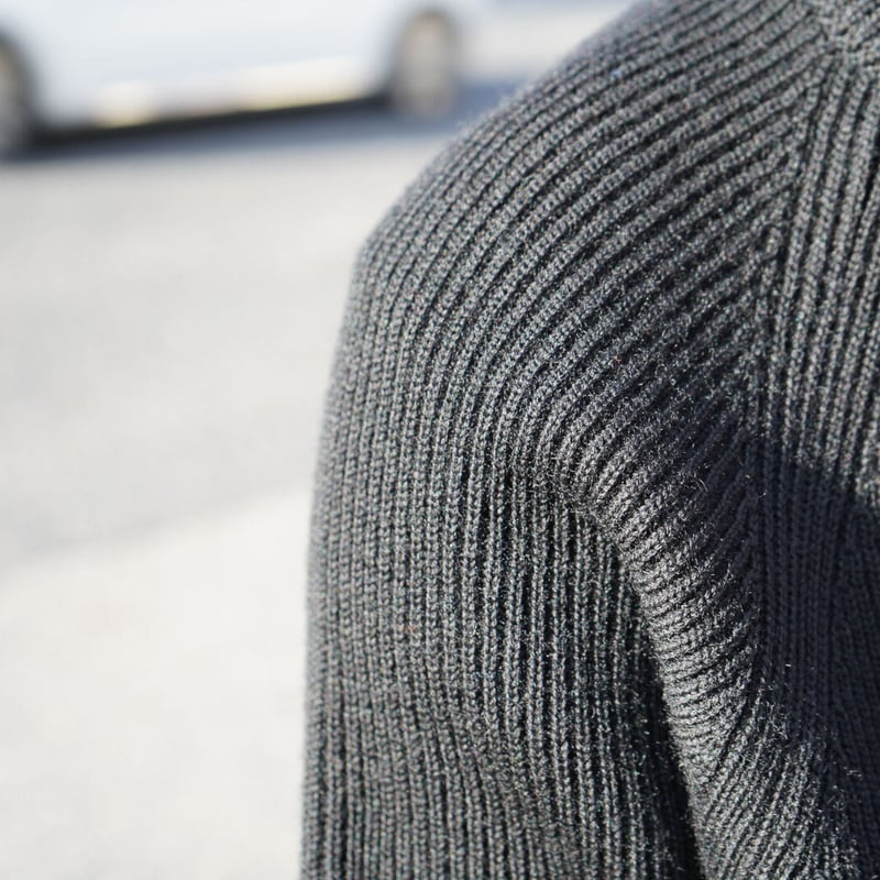 EVCON SHETLAND WOOL LOW GAGE NECK | niki