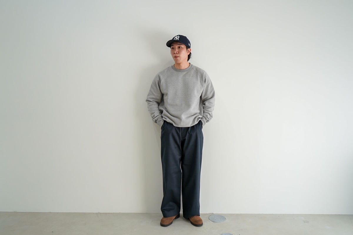 NO TUCK WIDE CHINO TROUSERS | niki