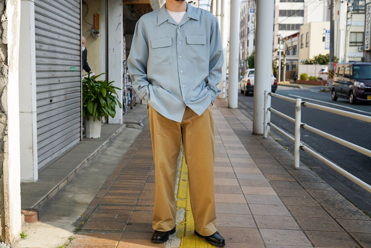 UNIVERSAL PRODUCTS シャツ UNIVERSAL PRODUCTS OPEN COLLAR L/S SHIRT | niki