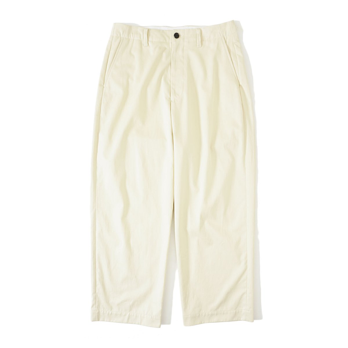 NO TUCK WIDE CHINO TROUSERS | niki