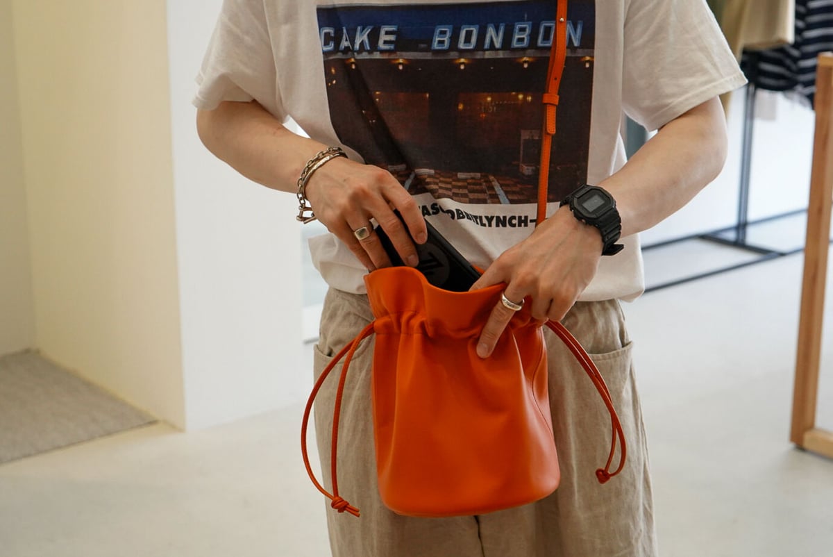 Richi I CYLINDER LEATER PURSE BAG | niki