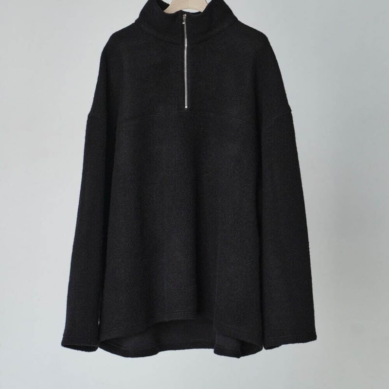ballaholic ハーフジップ Ball Panel Logo Fleece Half Zip Pullover (teal blue