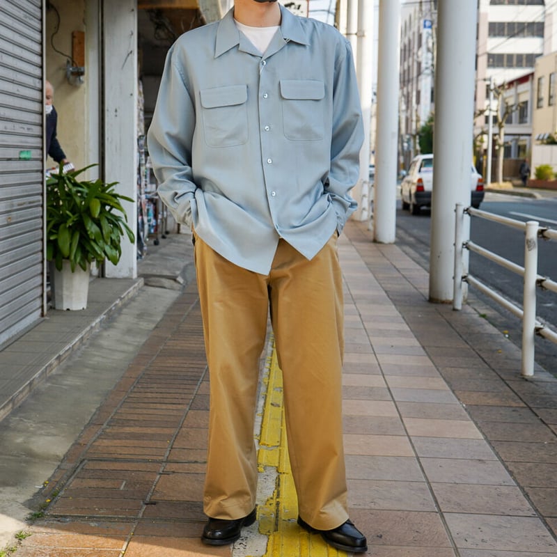 UNIVERSAL PRODUCTS OPEN COLLAR L/S SHIRT | niki