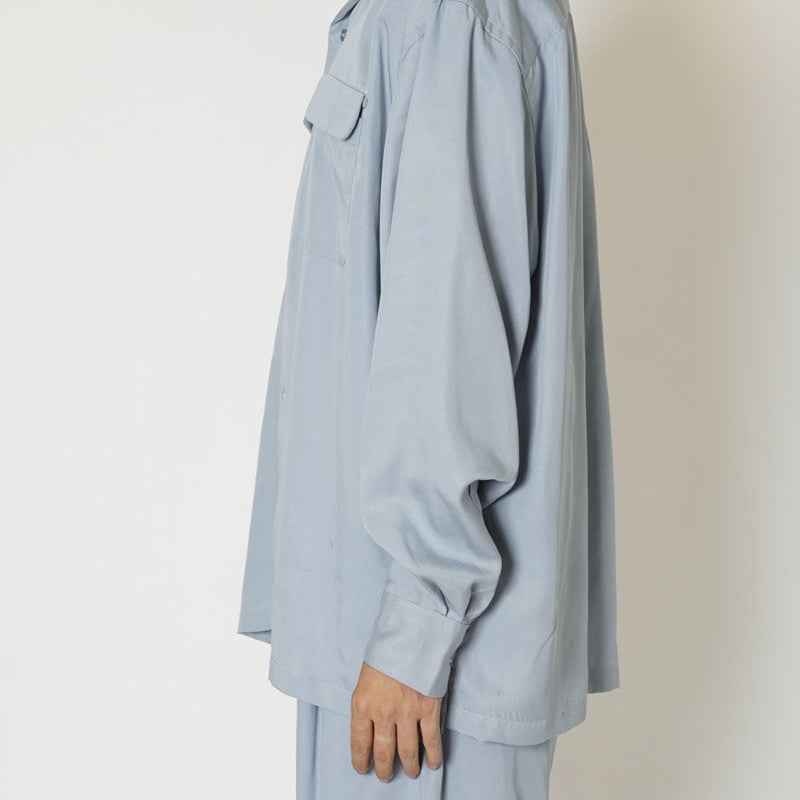UNIVERSAL PRODUCTS OPEN COLLAR L/S SHIRT | niki