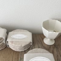 リネンコースター_2set / natural, antique