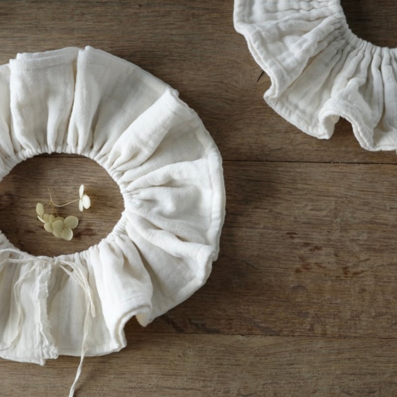 つけ襟_ pierrot / cream, antique / maison pocuu |