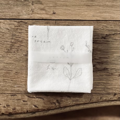 handkerchief / letter