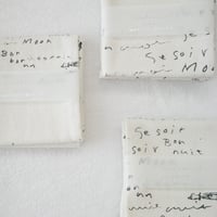 linen handkerchief / memo