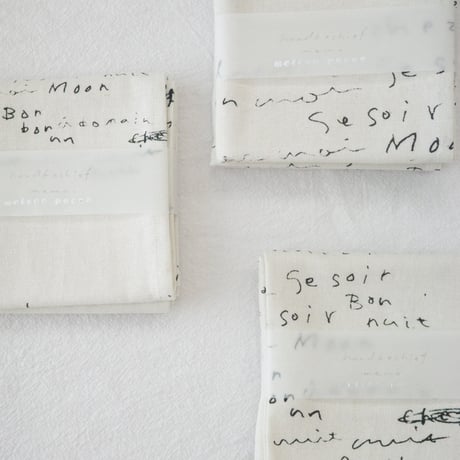 linen handkerchief / memo