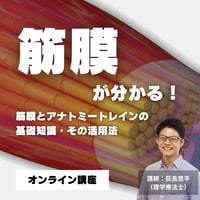 【アーカイブ視聴】筋膜が分かる！筋膜とアナトミートレインの基礎知識・その活用法
