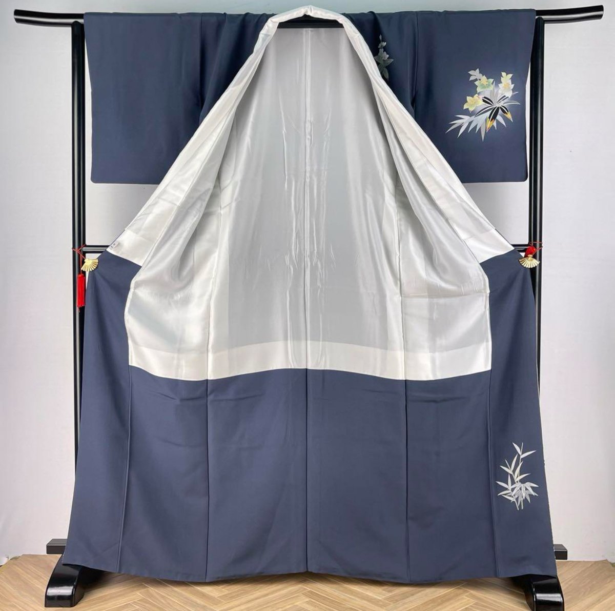 加賀友禅) 訪問着 おしどり 虫食い葉 A3334 | 和ノ藤リユース