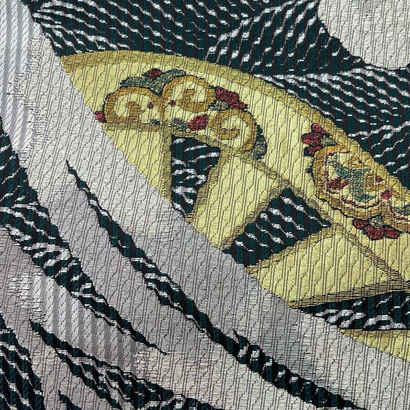 六通) 波と鯉 落款有 B2693 | 和ノ藤リユース 