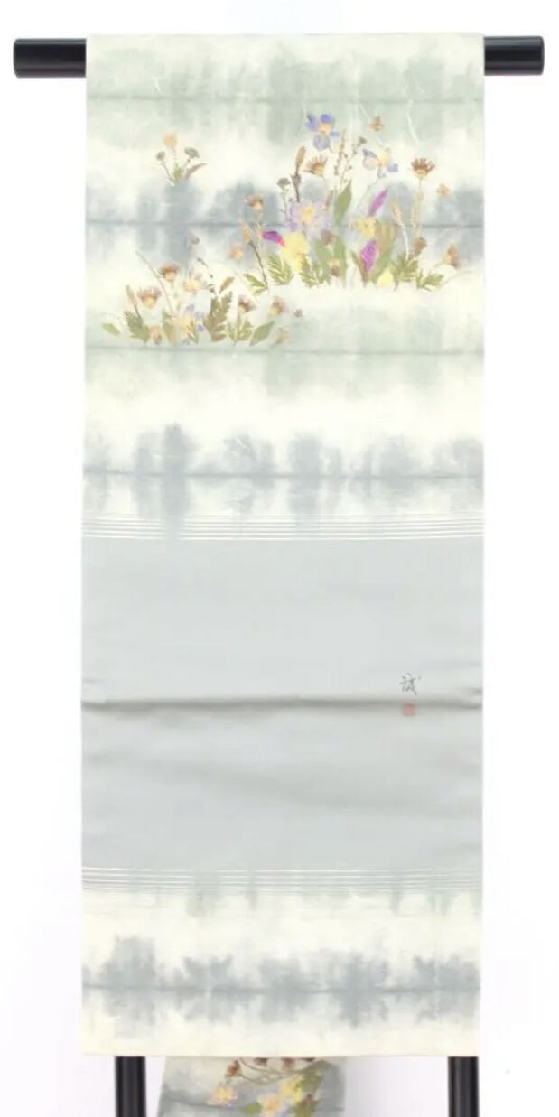 名古屋帯) 作家物 花香織 押し花調 | 和ノ藤リユース