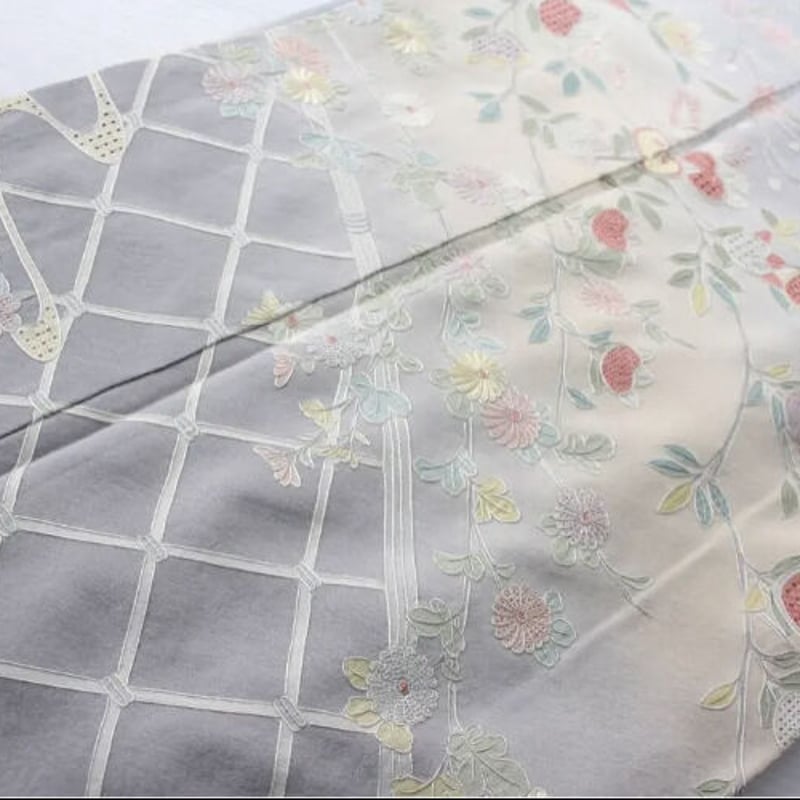 汕頭刺繍】相良刺繍 たちばなと水 | 和ノ藤リユース 