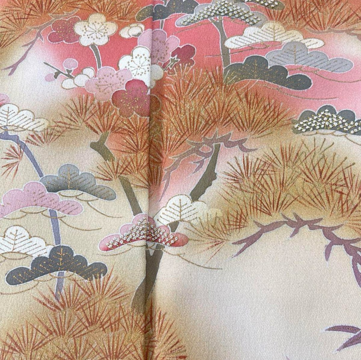 訪問着) 作家物 松竹梅 相良刺繍 A3325 | 和ノ藤リユース