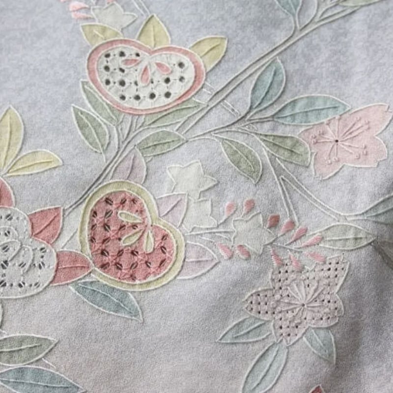 汕頭刺繍】相良刺繍 たちばなと水 | 和ノ藤リユース 