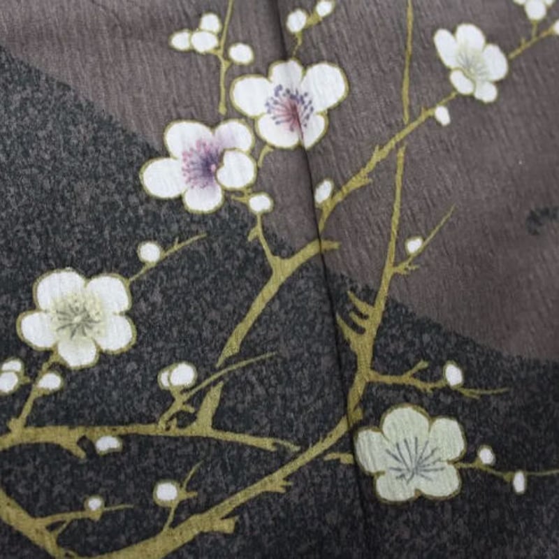 訪問着) カラフルな花 伊達襟付き 三松ミルクケア | 和ノ藤リユース 