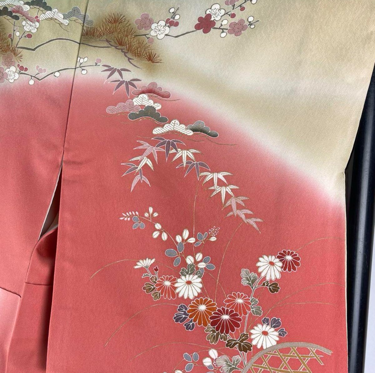 訪問着) 作家物 松竹梅 相良刺繍 A3325 | 和ノ藤リユース