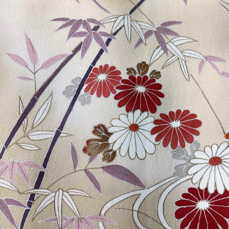 訪問着) 作家物 松竹梅 相良刺繍 A3325 | 和ノ藤リユース 訪問着) 作家物 松竹梅 相良刺繍 A3325 | 和ノ藤リユース