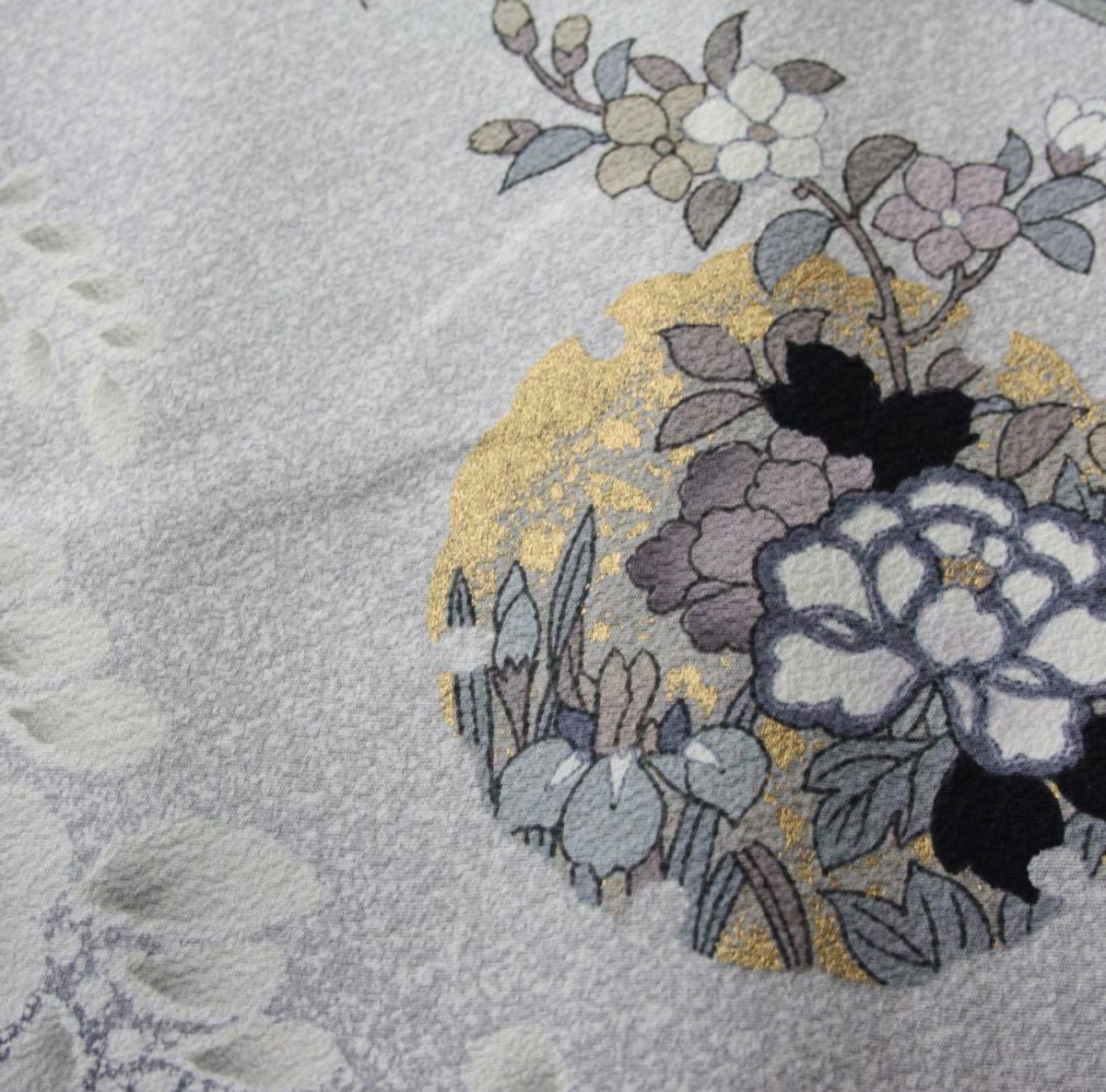 訪問着) たたき染め 辻が花風 金箔(訪問着) たたき染め 辻が花 訪問着) たたき染め 辻が花風 金箔(訪問着) たたき染め 辻が花