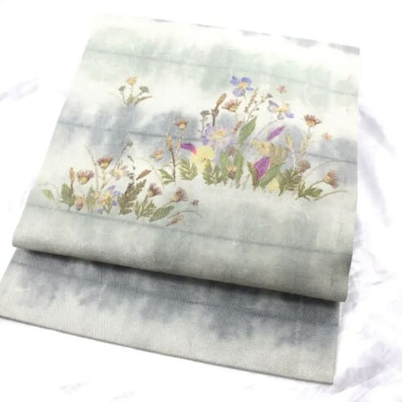 名古屋帯) 作家物 花香織 押し花調 | 和ノ藤リユース 名古屋帯) 作家物 花香織 押し花調 | 和ノ藤リユース