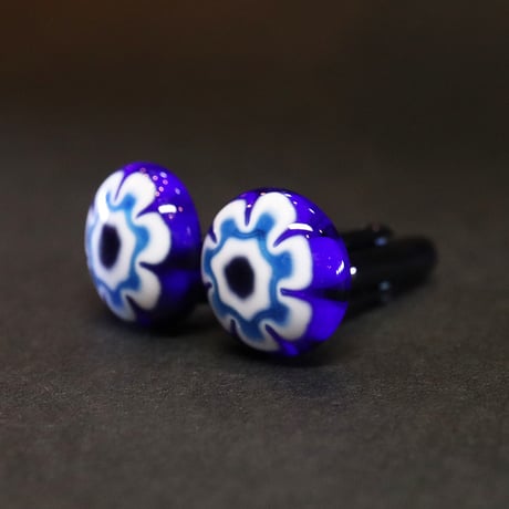 【Enamel Handcraft】エナメルのカフリンクス　アネモネ　豆