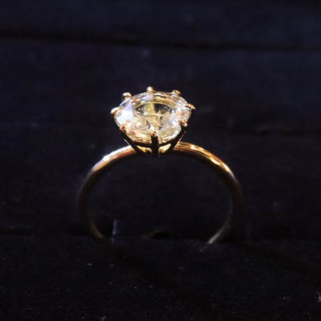 ロッククリスタル(白水晶)ワイヤーワークリング