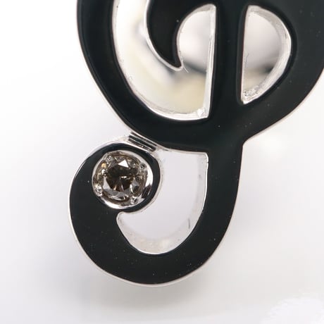 G-clef　ト音記号のピンブローチ