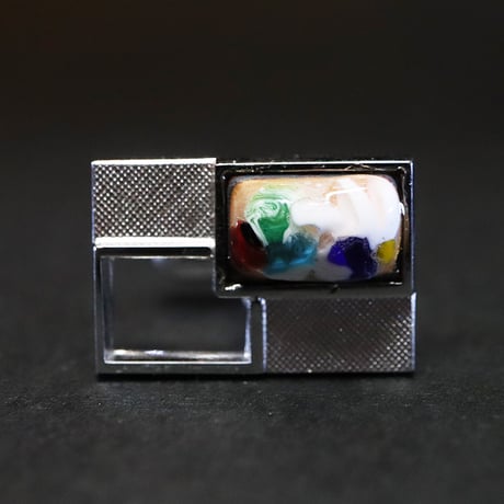 【Enamel Handcraft】エナメルのカフリンクス　ヴェネツィア　A