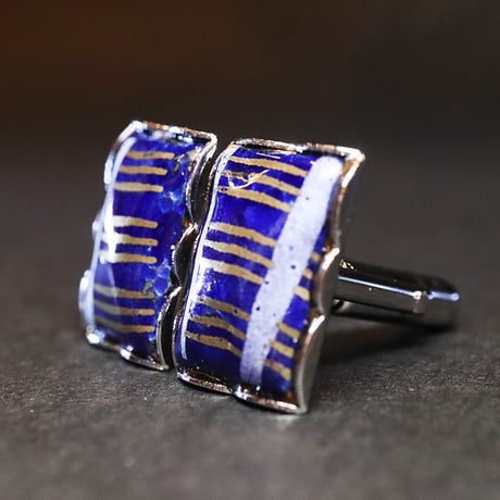 【Enamel Handcraft】エナメルのカフリンクス　帯