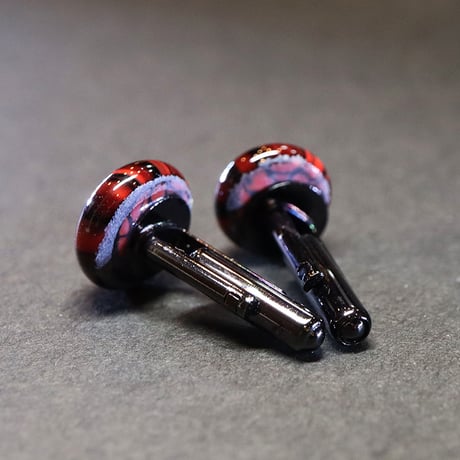 【Enamel Handcraft】エナメルのカフリンクス　八重　豆