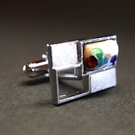 【Enamel Handcraft】エナメルのカフリンクス　ヴェネツィア　A
