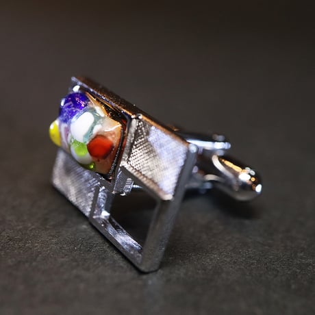 【Enamel Handcraft】エナメルのカフリンクス　ヴェネツィア　A