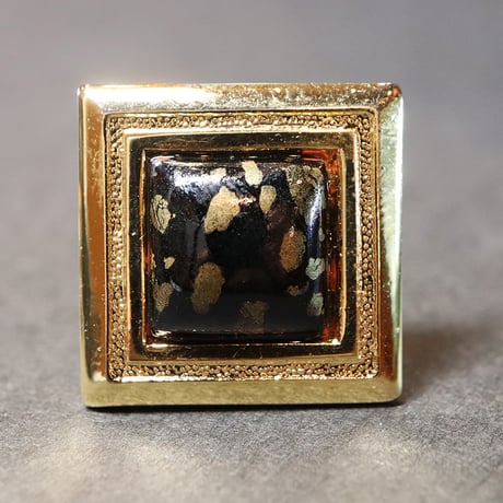 【Enamel Handcraft】エナメルのカフリンクス　ドット　角