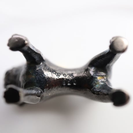 パグのカフリンクス シルバー ブラック