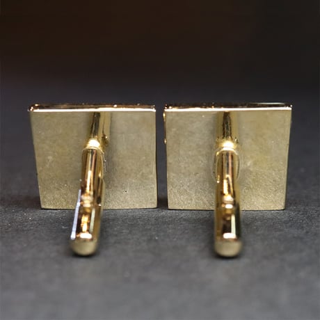 【Enamel Handcraft】エナメルのカフリンクス　菊花　角