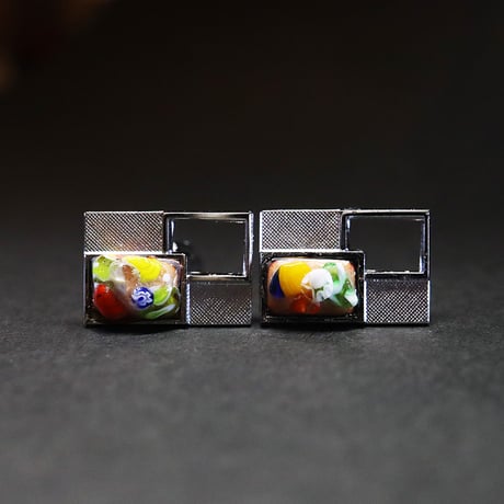 【Enamel Handcraft】エナメルのカフリンクス　ヴェネツィア　B