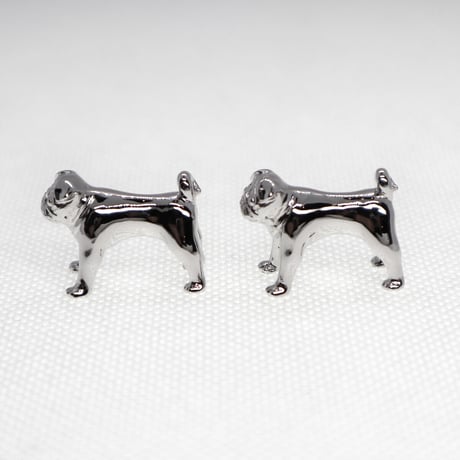 パグのカフリンクス シルバー