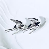 ツバメのカフリンクス（シルバー）