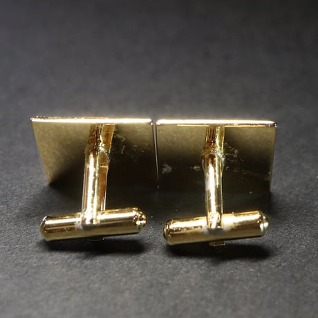 【Enamel Handcraft】エナメルのカフリンクス　ドット　角