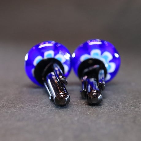 【Enamel Handcraft】エナメルのカフリンクス　アネモネ　豆