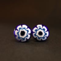 【Enamel Handcraft】エナメルのカフリンクス　アネモネ　豆