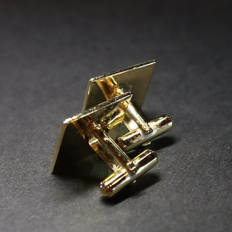 【Enamel Handcraft】エナメルのカフリンクス　ドット　角