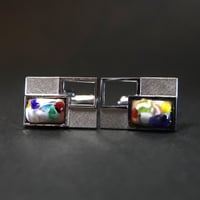 【Enamel Handcraft】エナメルのカフリンクス　ヴェネツィア　A