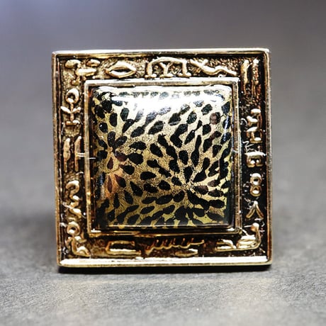 【Enamel Handcraft】エナメルのカフリンクス　菊花　角